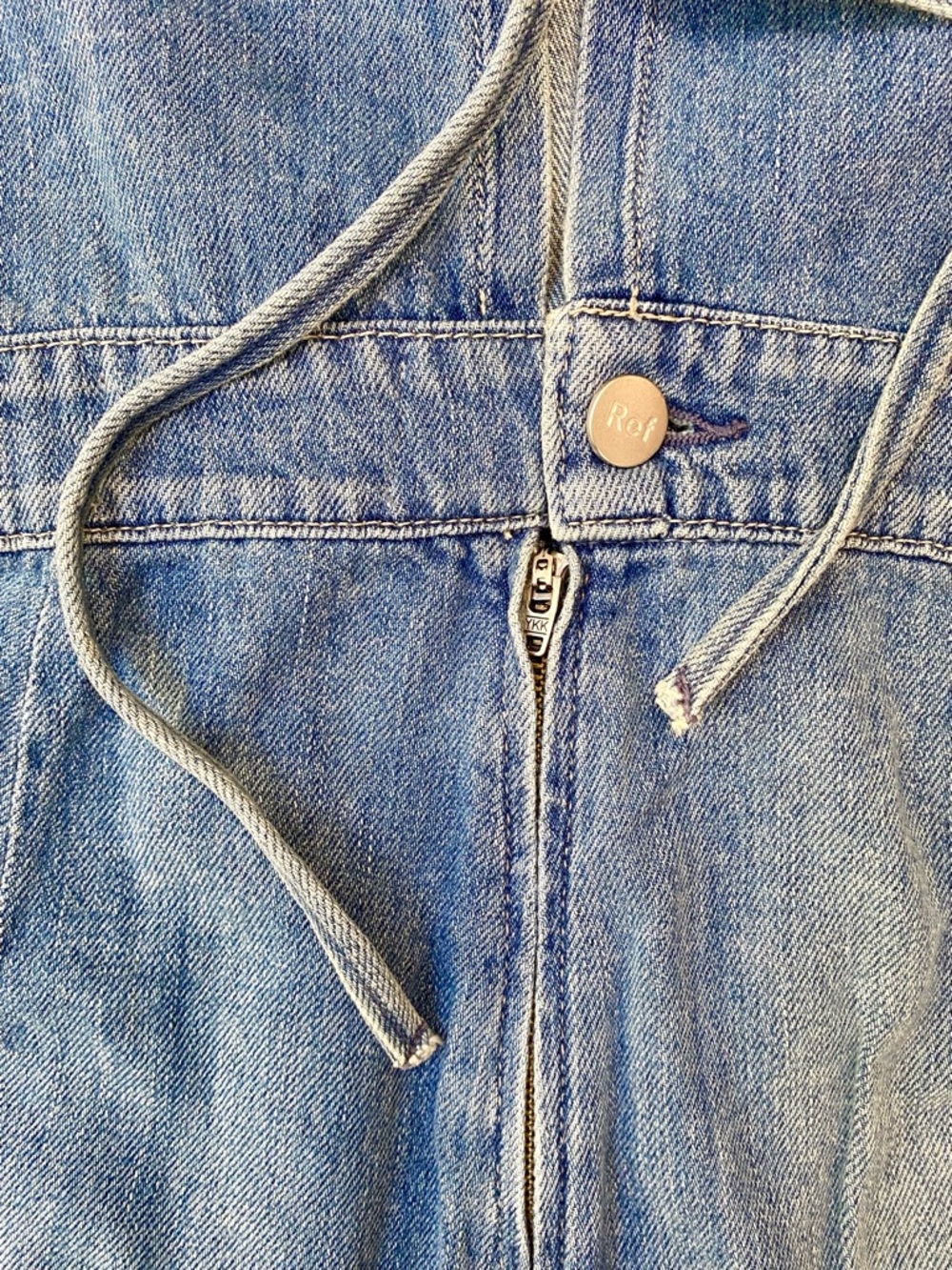 Reformation NWOT Starley Jumpsuit Tortuga Denim Open Back Wide Leg, Size 6 - Picture 12 of 12